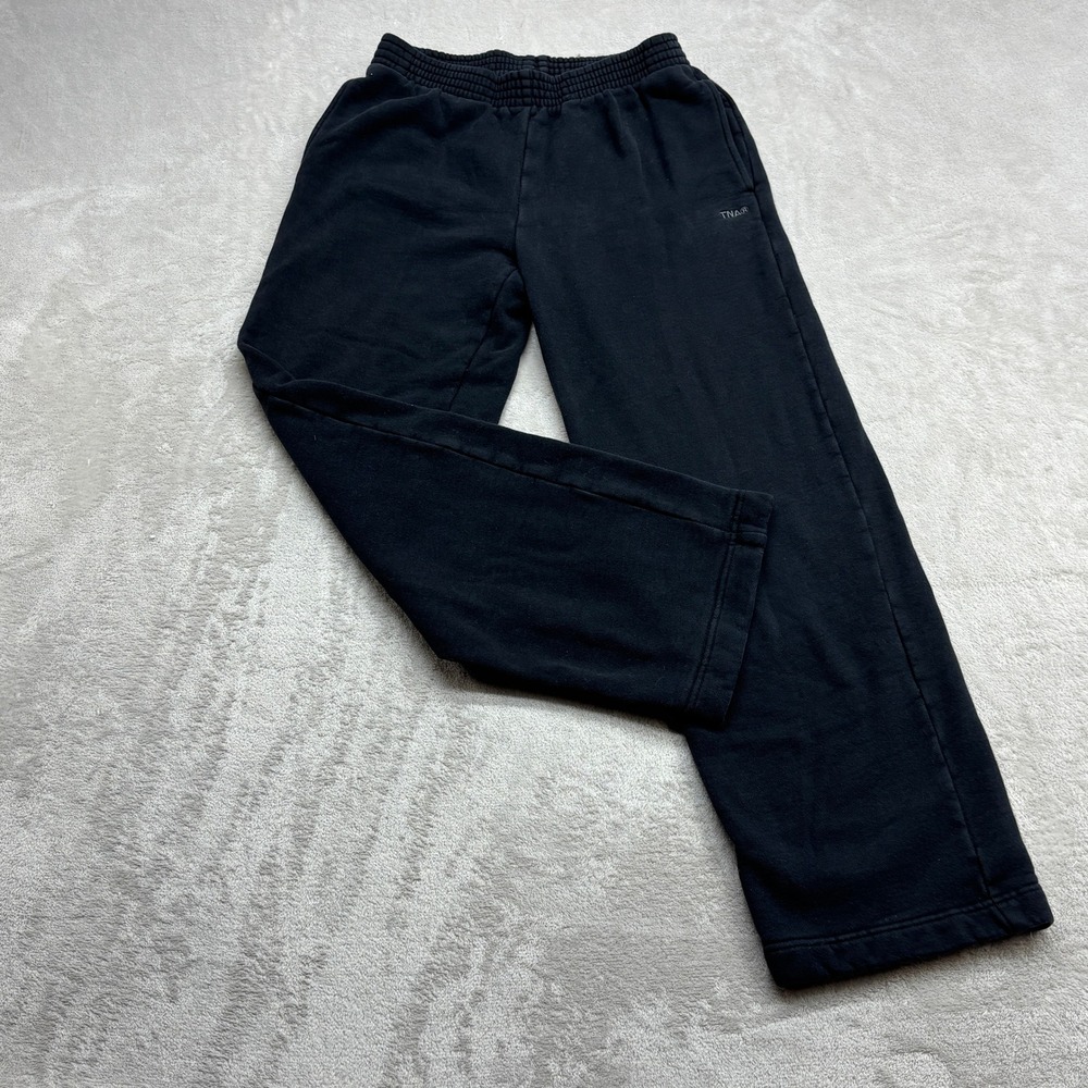 Aritzia TNA Sweatpants Women S Black Cozy Fleece Straight Relaxed Fit Loungewear